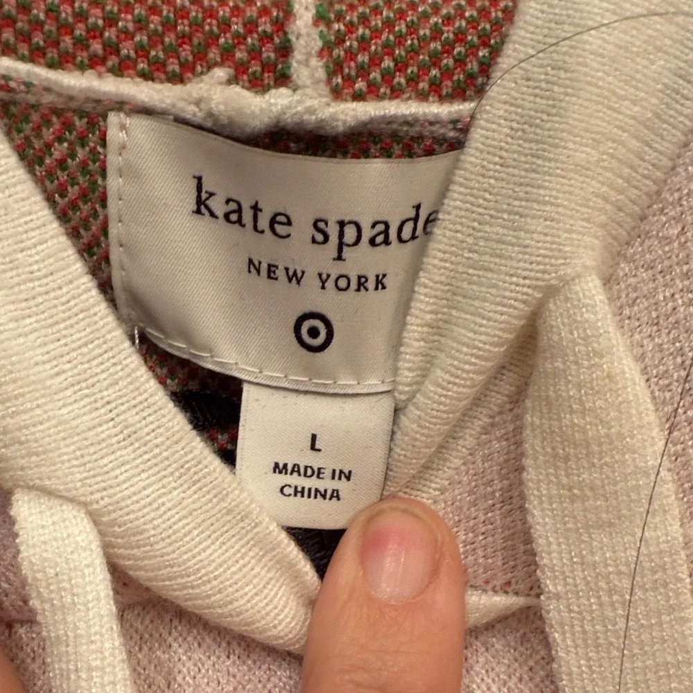NWT Kate Spade Cream Hoodie with Strawberry Design. - Picture 4 of 4